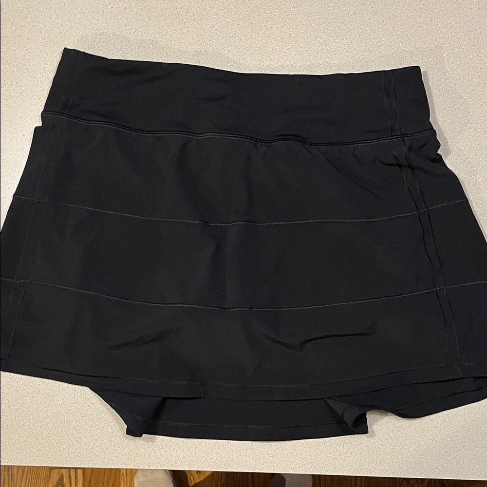 Lululemon Athletica Black Pleated Skort